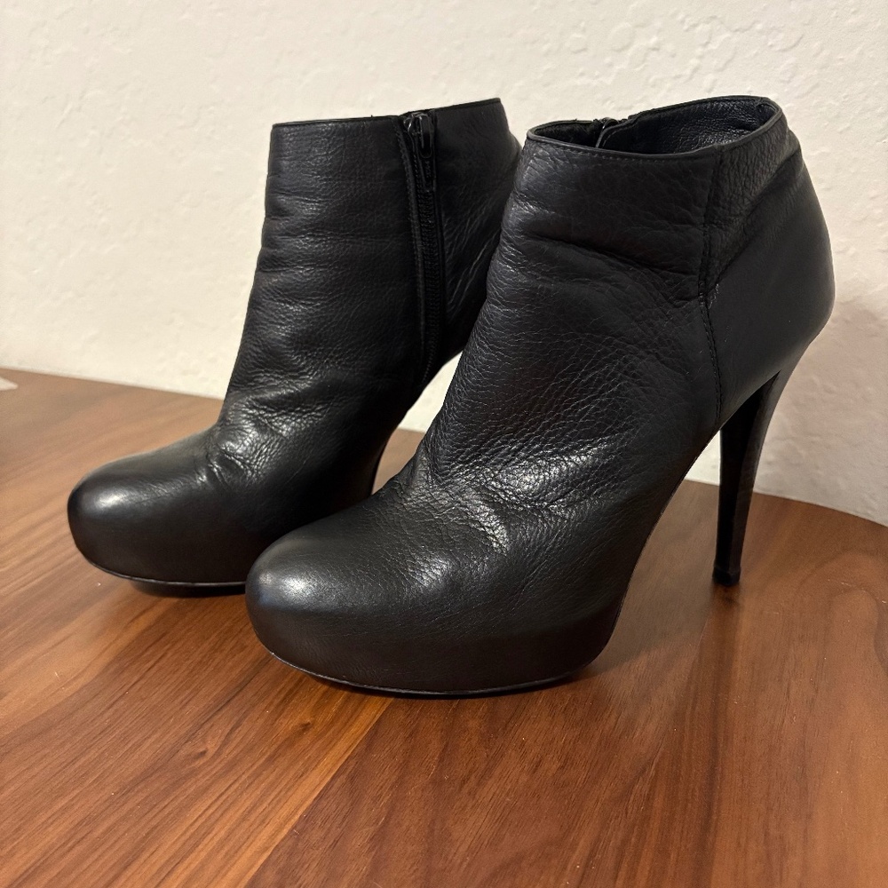 Stuart Weitzman Black Ankle Boots